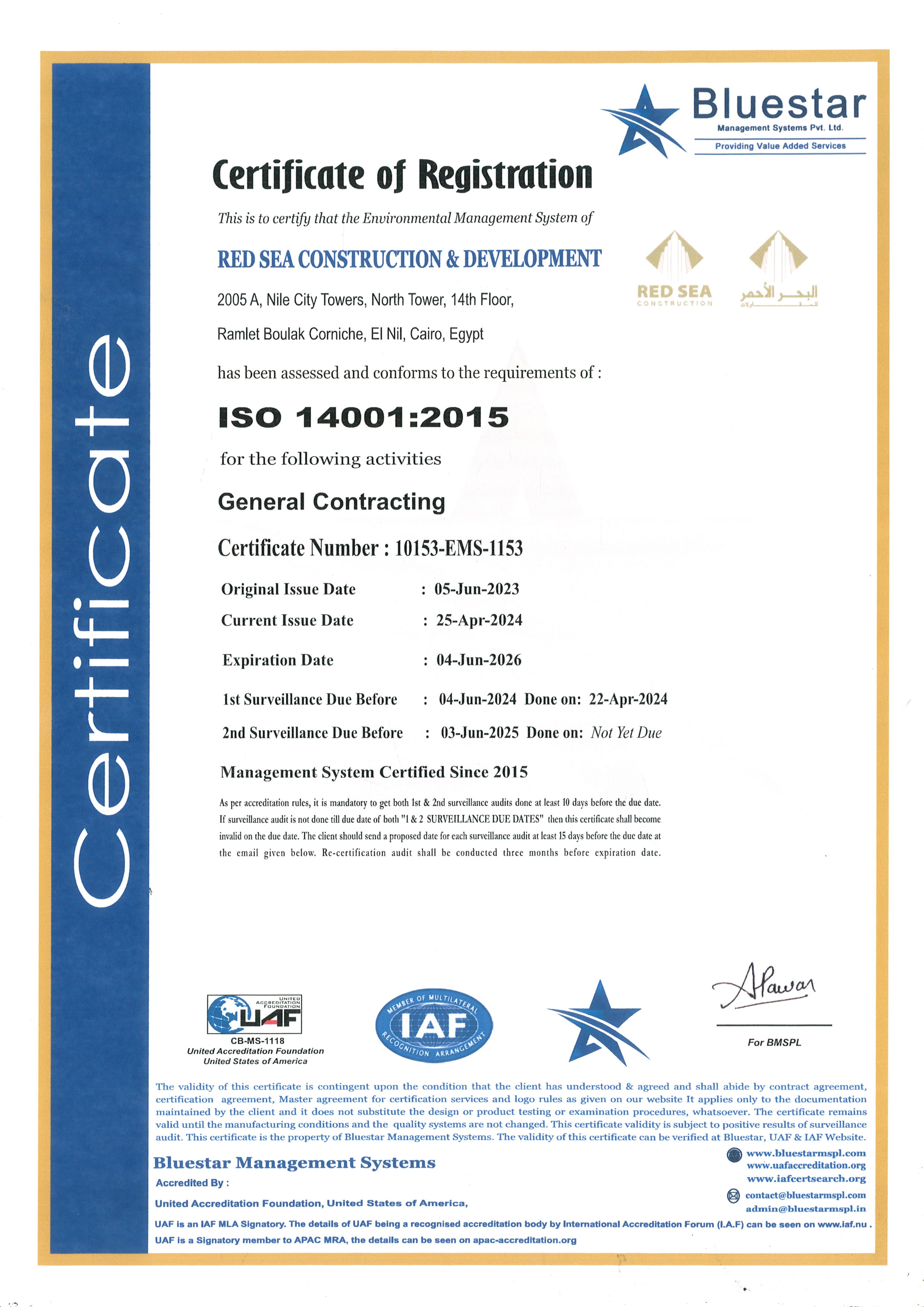 ISO Certificates 14001
